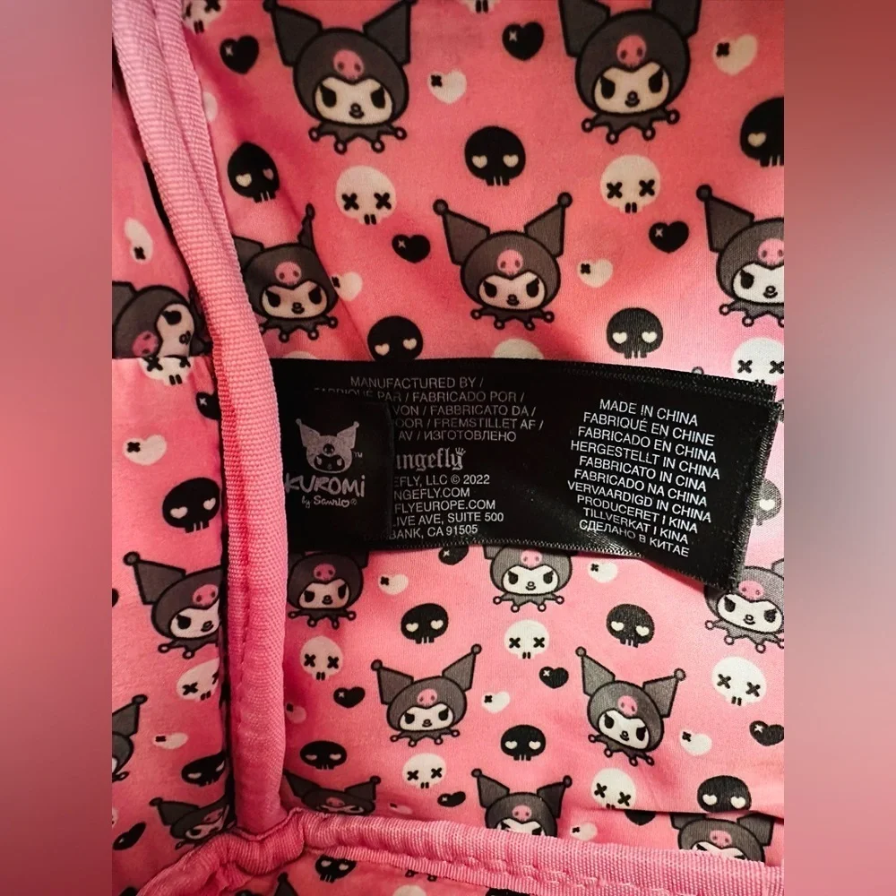 Loungefly Sanrio Glow In The Dark Kuromi and Baku Mini Backpack